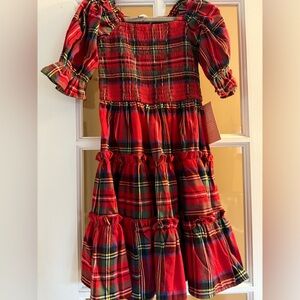 Ivy City Co 4t/5t Holiday Plaid Mini Madeline Flannel Dress